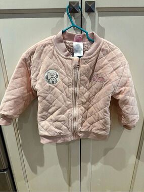 Disney Minnie Mouse 4t Kids Pink Quilted Jacket